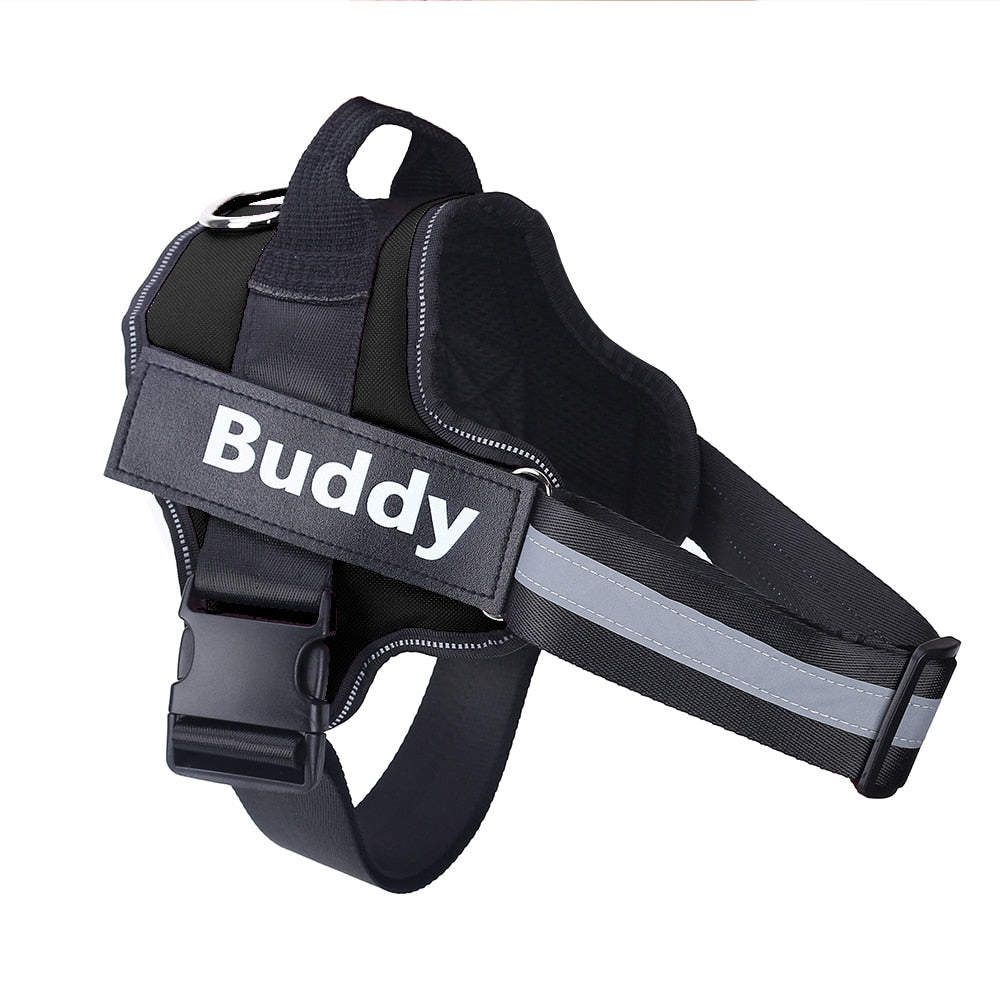 Personalized No Pull Reflective Dog Harness